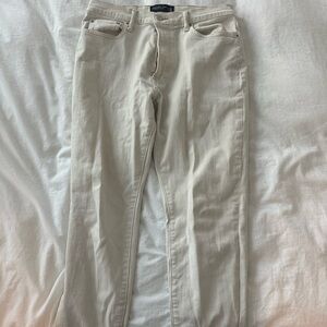 Beige/tan Athletic Slim Abercrombie & Fitch Denim Jeans